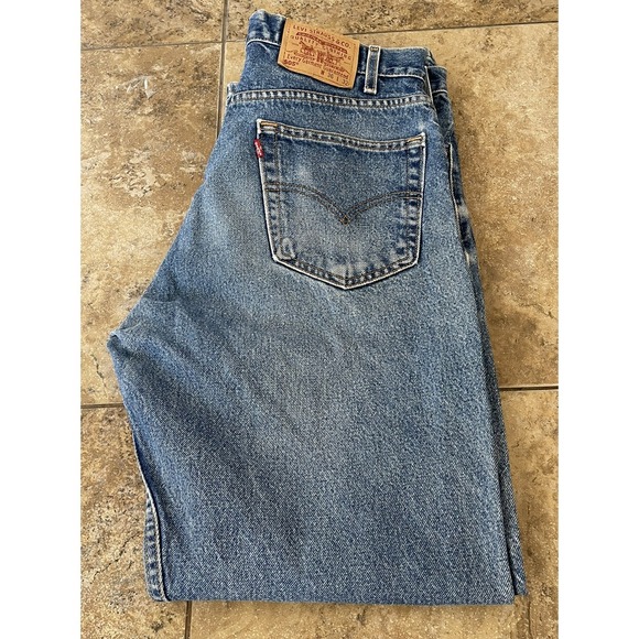 Levi's Other - - Mens Jeans size 36 X 32 LEVIS 505 REGULAR STRAIGHT, BLUE DENIM STRETCH